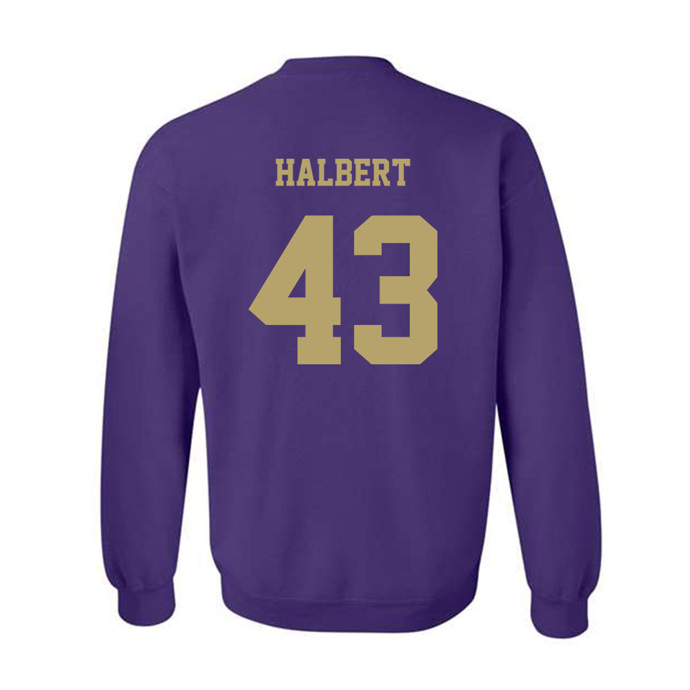 JMU - NCAA Football : Miles Halbert - Fashion Shersey Crewneck Sweatshirt-1