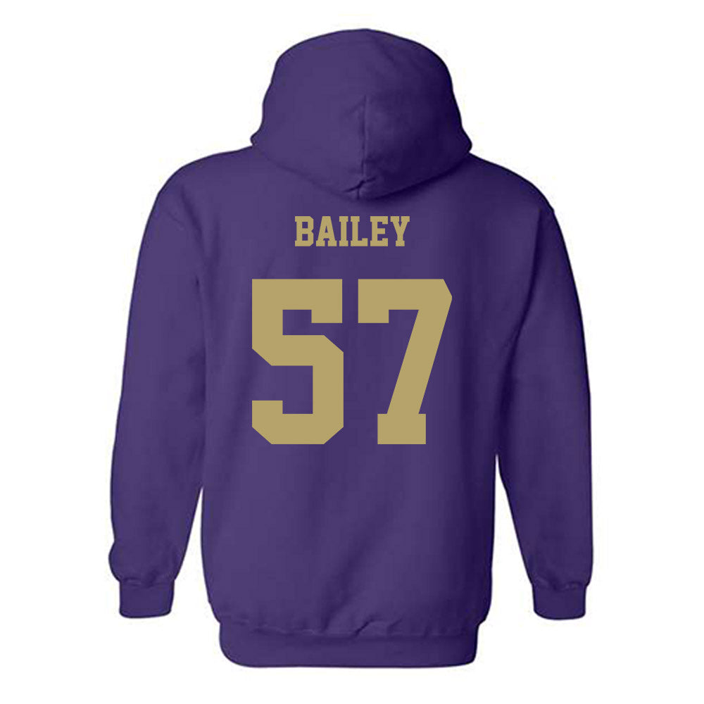 JMU - NCAA Football : Jacob Bailey - Fashion Shersey Hooded Sweatshirt-1