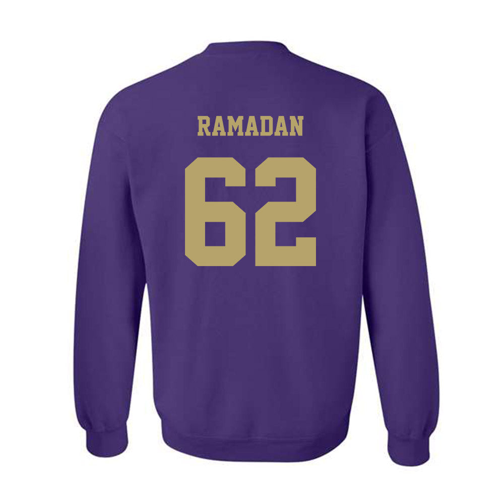 JMU - NCAA Football : Ibraheem Ramadan - Fashion Shersey Crewneck Sweatshirt-1