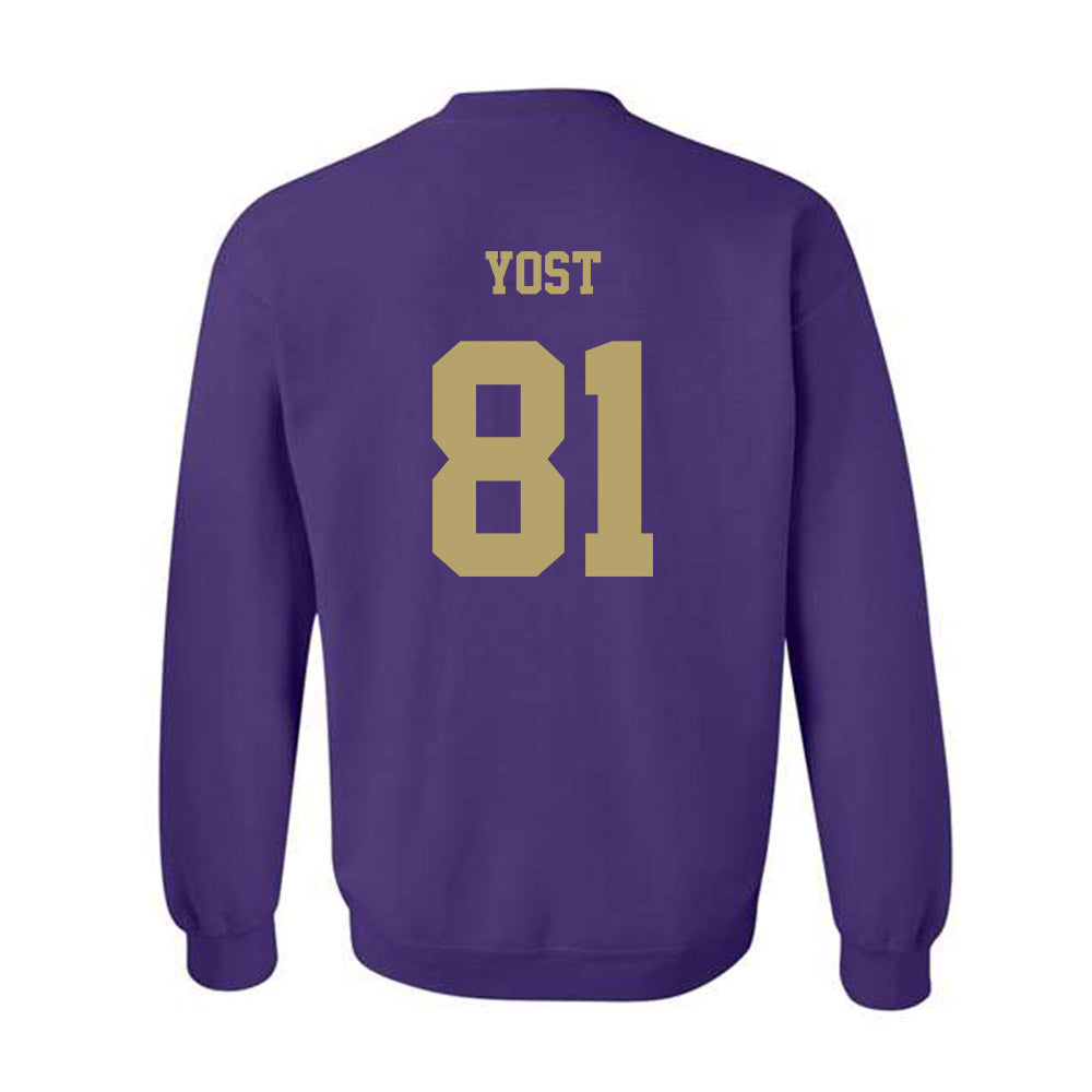 JMU - NCAA Football : Sue Yost - Fashion Shersey Crewneck Sweatshirt-1