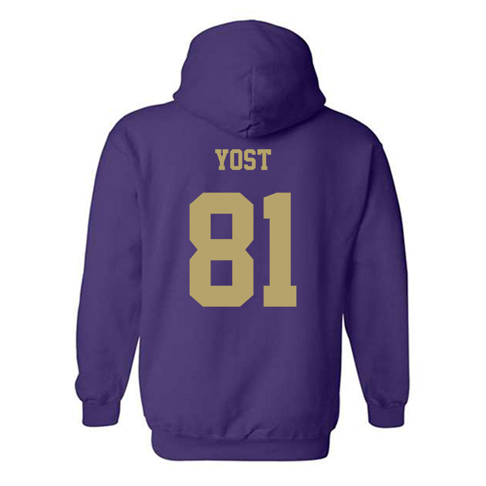 JMU - NCAA Football : Sue Yost - Fashion Shersey Hooded Sweatshirt-1