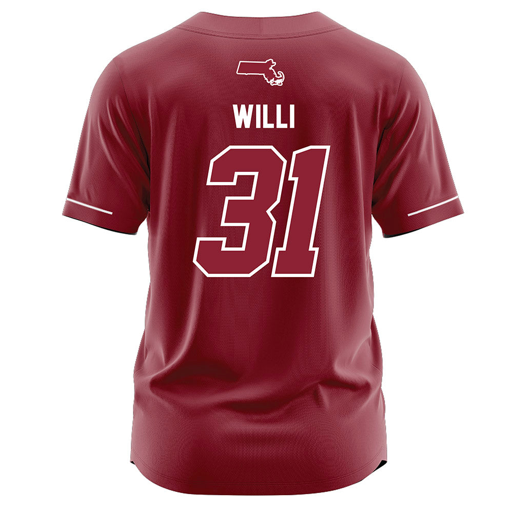UMass - NCAA Baseball : Marc Willi - Burgundy Jersey
