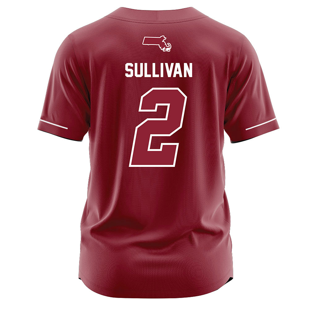 UMass - NCAA Baseball : Braden Sullivan - Burgundy Jersey-1