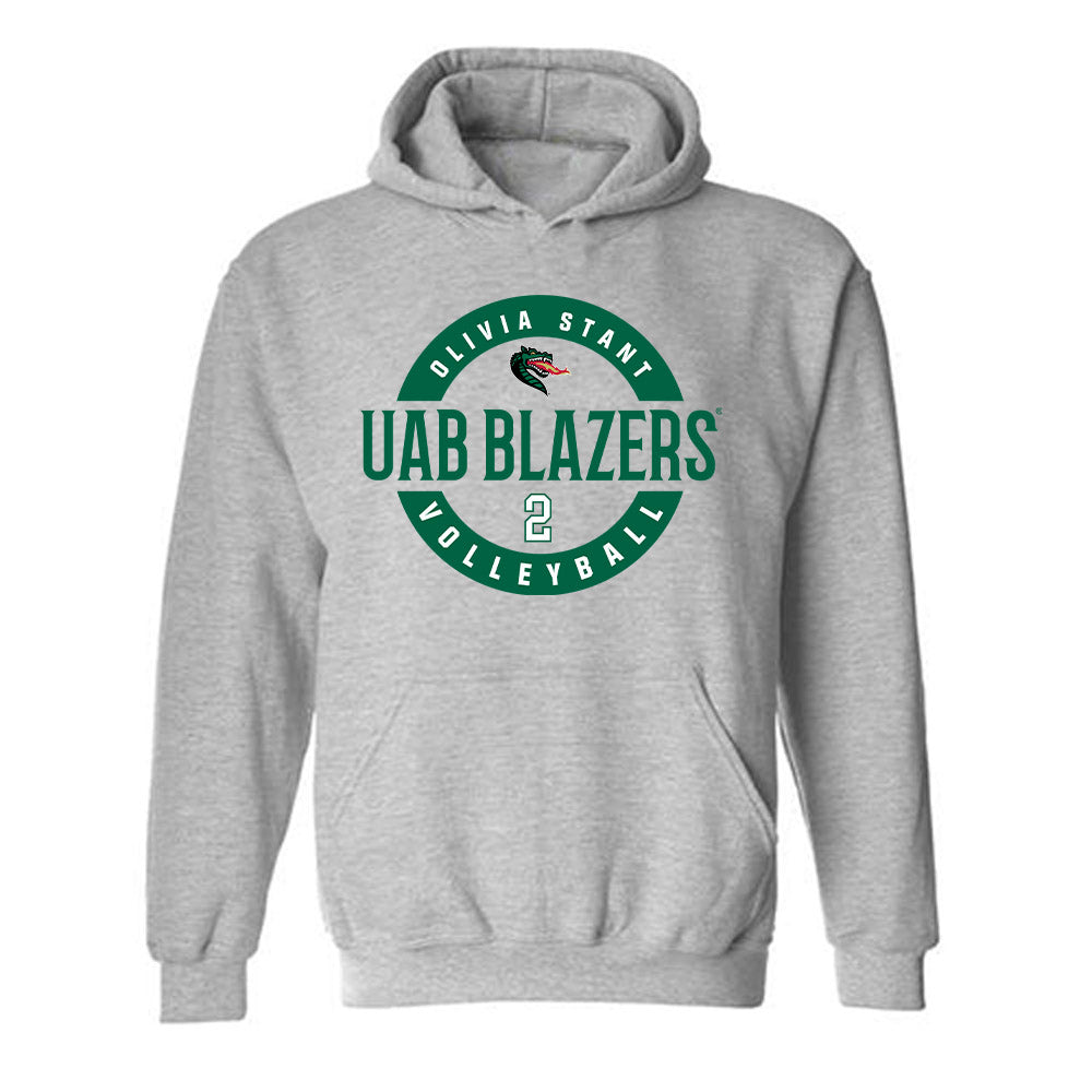 UAB - NCAA Beach Volleyball : Olivia Stant - Classic Fashion Shersey Hooded Sweatshirt-0