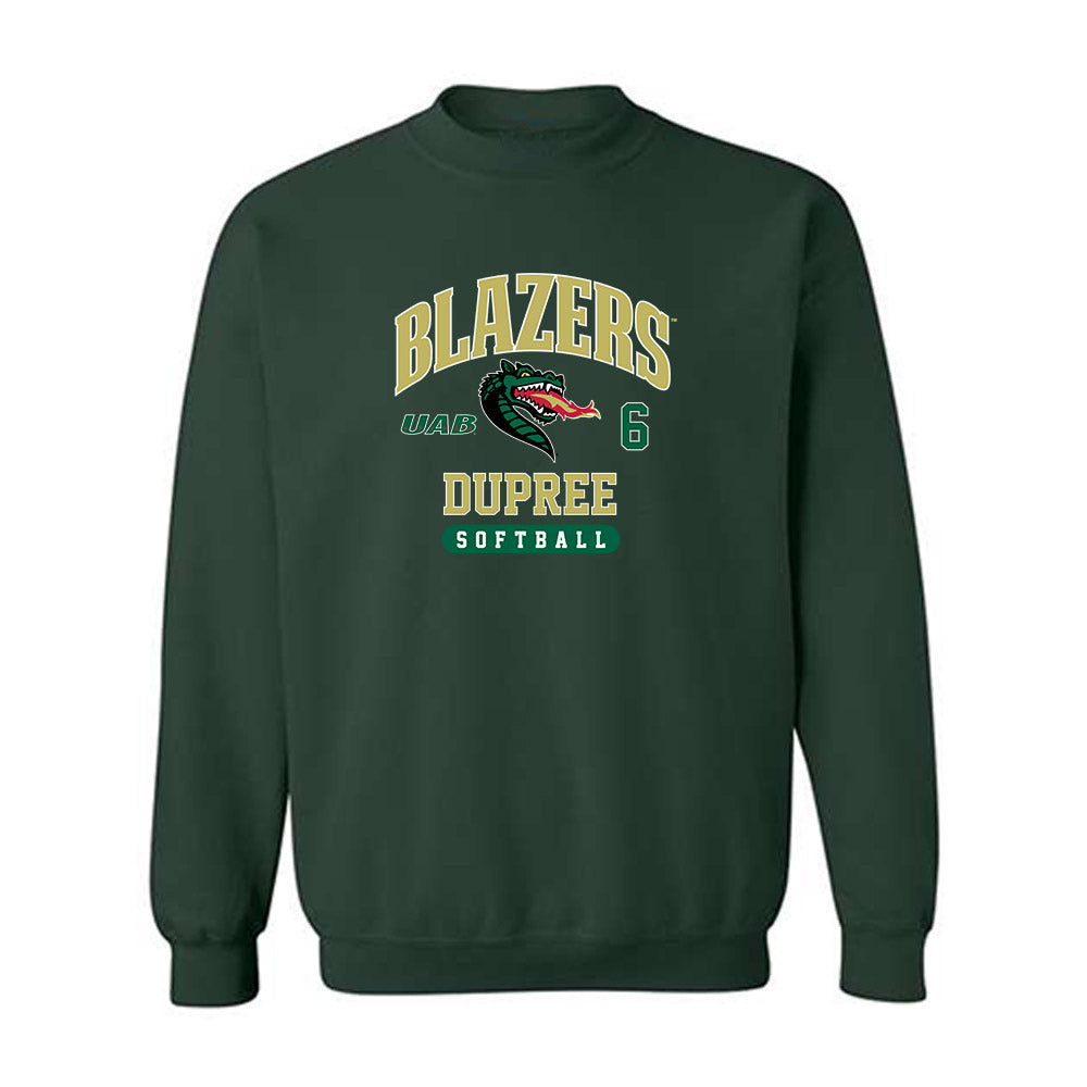 UAB - NCAA Softball : Auburn Dupree - Classic Fashion Shersey Crewneck Sweatshirt-0