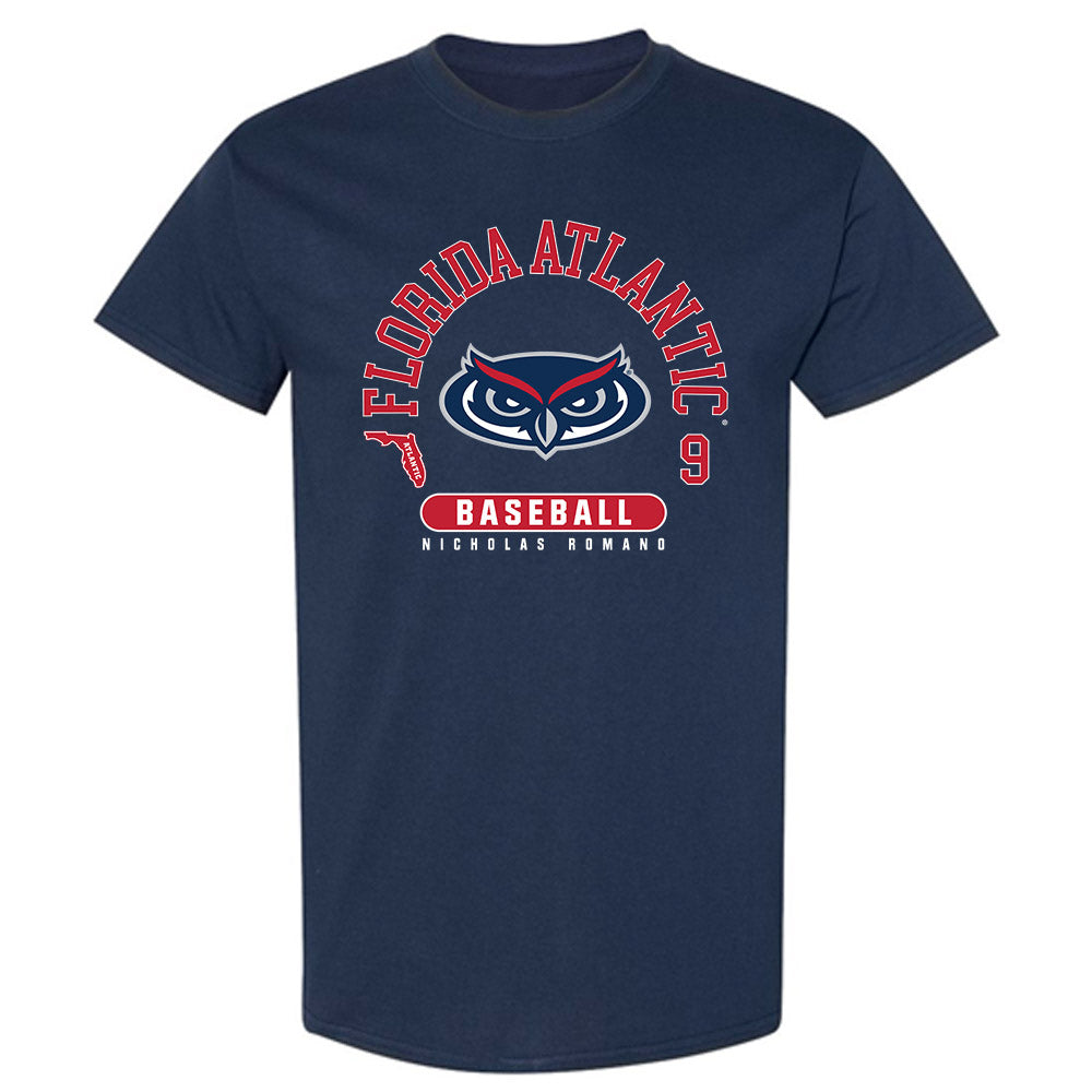 FAU - NCAA Baseball : Nicholas Romano - T-Shirt-0