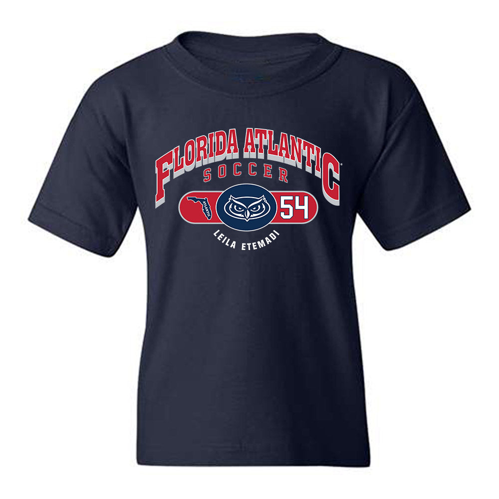 FAU - NCAA Women's Soccer : Leila Etemadi - Youth T-Shirt-0