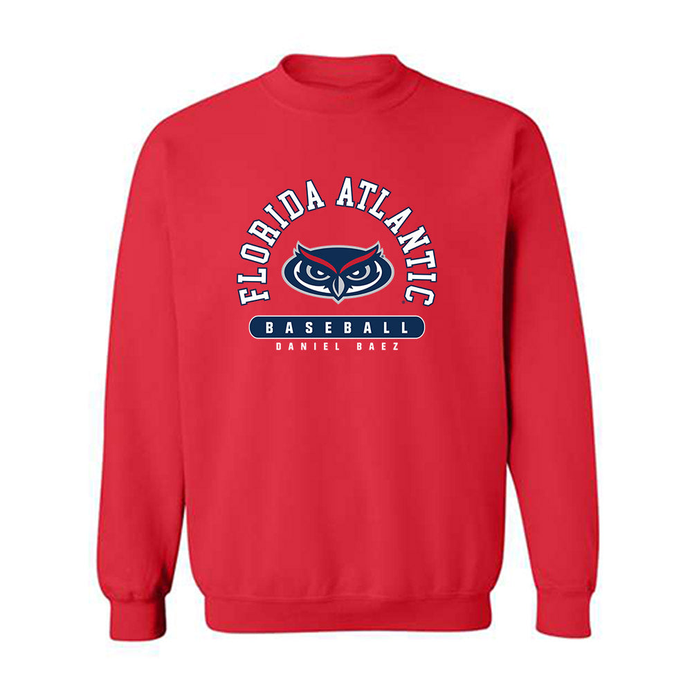 FAU - NCAA Baseball : Daniel Baez - Crewneck Sweatshirt-0
