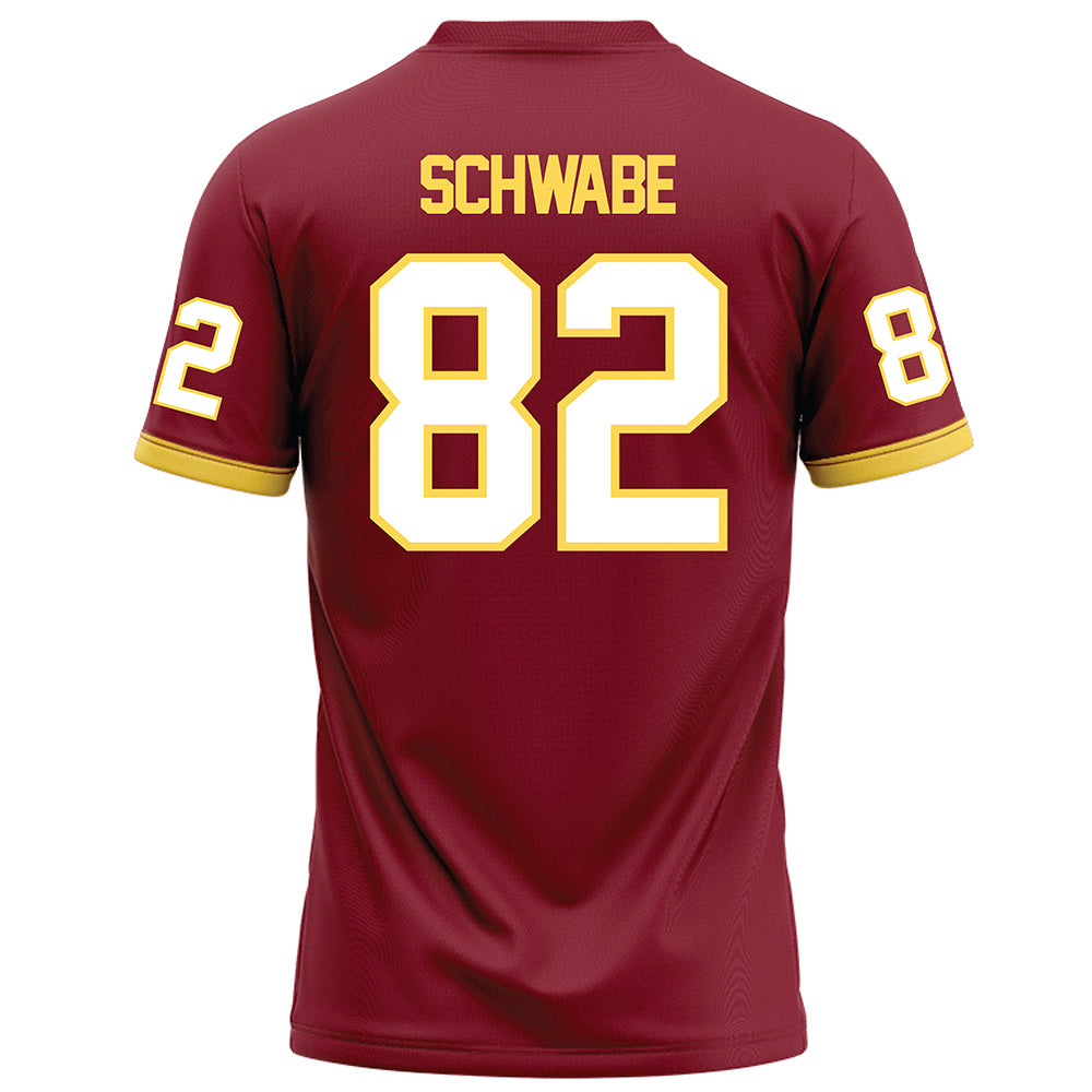 NSU - NCAA Football : Louie Schwabe - Maroon Football Jersey-1