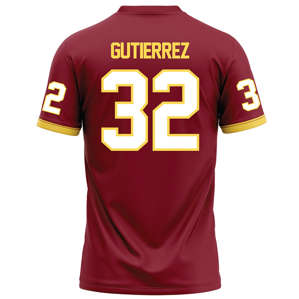 NSU - NCAA Football : Gabe Gutierrez - Maroon Football Jersey-1