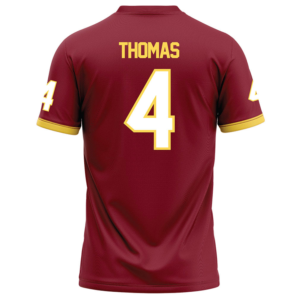 NSU - NCAA Football : Kyle Thomas - Maroon Football Jersey-1
