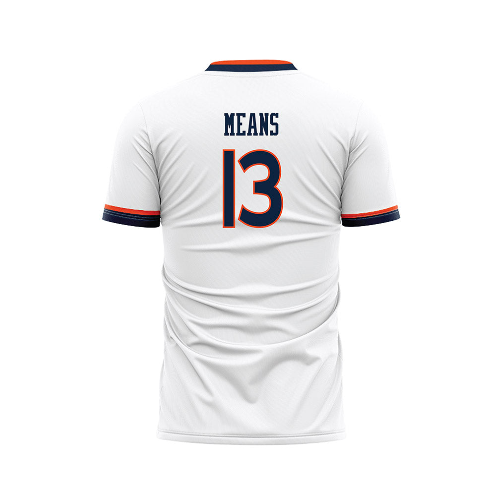 Auburn - NCAA Women's Soccer : Asha Means - White Soccer Jersey-1