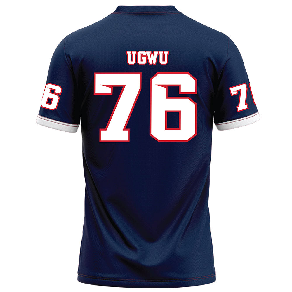 - NCAA Football : Kingsley Ugwu - Blue Football Jersey-1