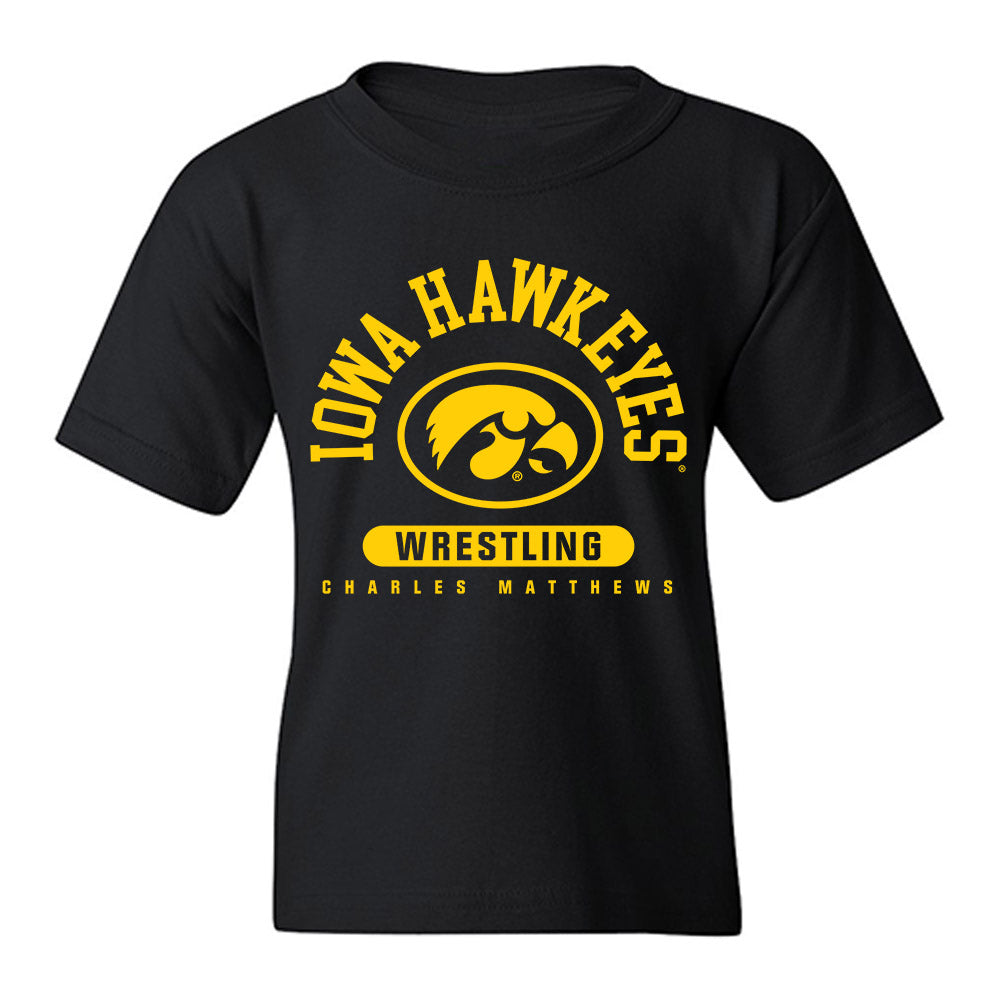 Iowa - NCAA Wrestling : Charles Matthews - Classic Fashion Shersey Youth T-Shirt-0