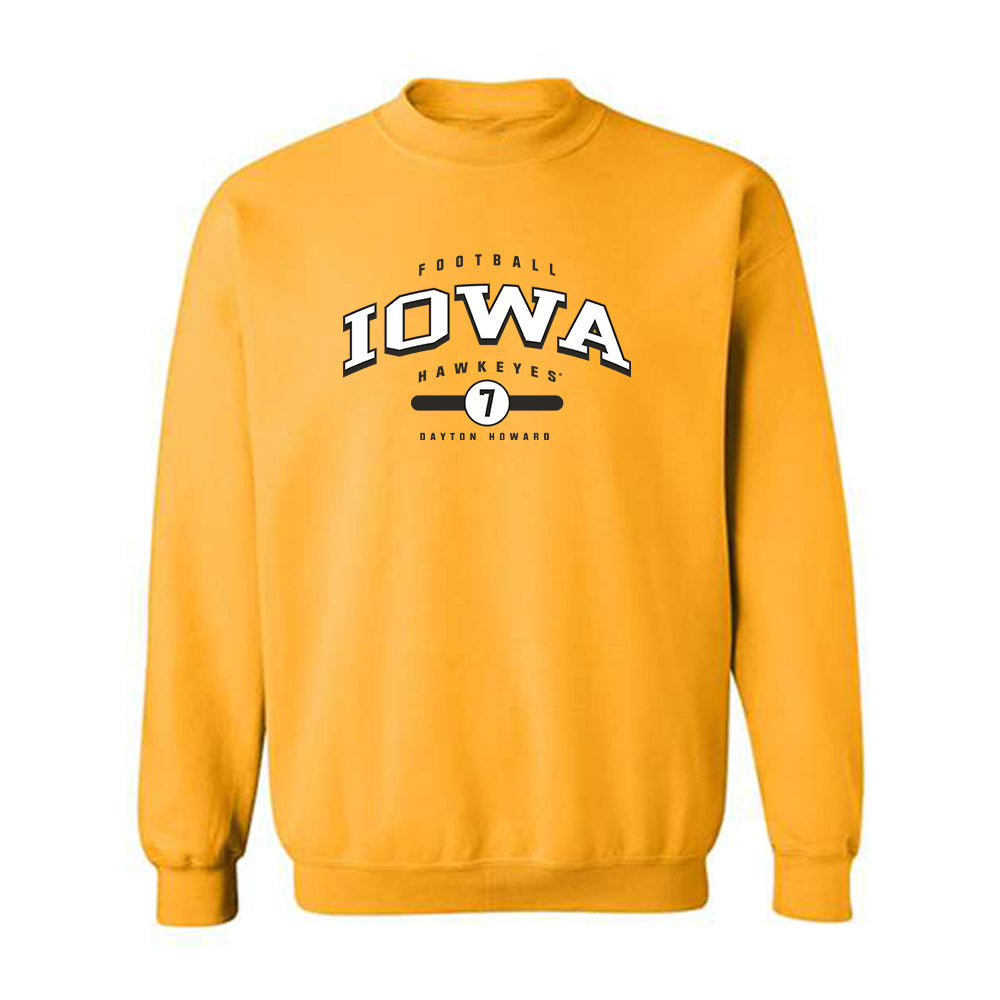 Iowa - NCAA Football : Dayton Howard - Classic Fashion Shersey Crewneck Sweatshirt-0
