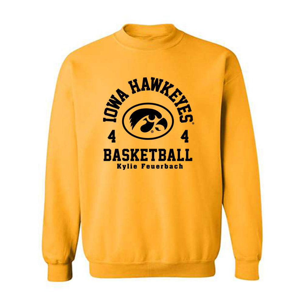 Iowa - NCAA Women's Basketball : Kylie Feuerbach - Classic Fashion Shersey Crewneck Sweatshirt-0
