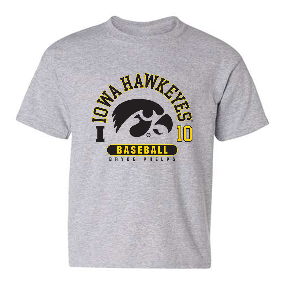 Iowa - NCAA Baseball : Bryce Phelps - Youth T-Shirt-0