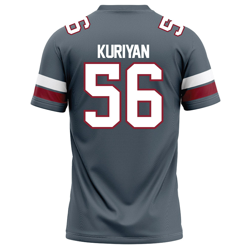NCCU - NCAA Football : Jonathan Kuriyan - Grey Football Jersey-1