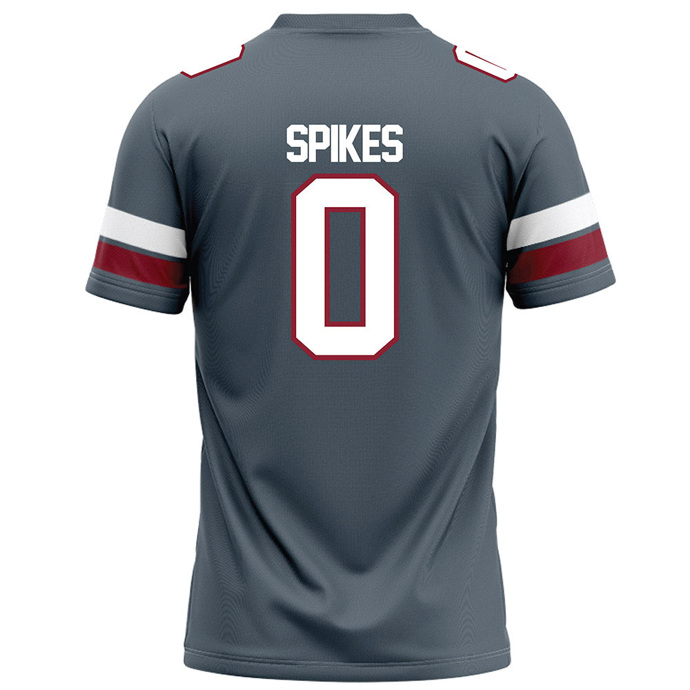 NCCU - NCAA Football : Chauncey Spikes - Grey Football Jersey-1