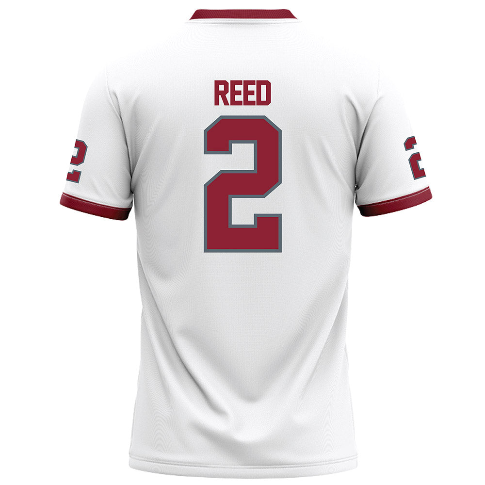 NCCU - NCAA Football : Malcolm Reed - White Football Jersey-1