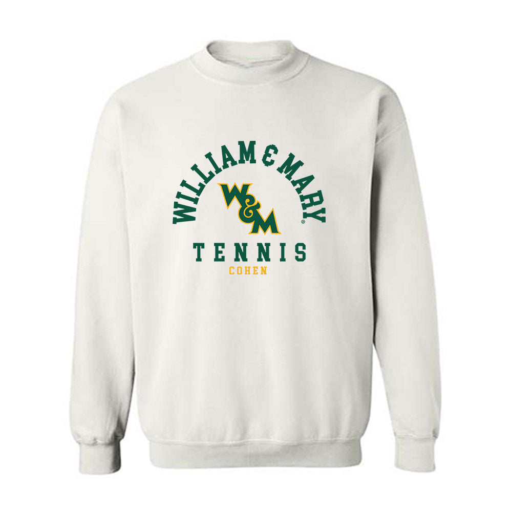 William & Mary - NCAA Men's Tennis : Austin Cohen - Classic Fashion Shersey Crewneck Sweatshirt-0