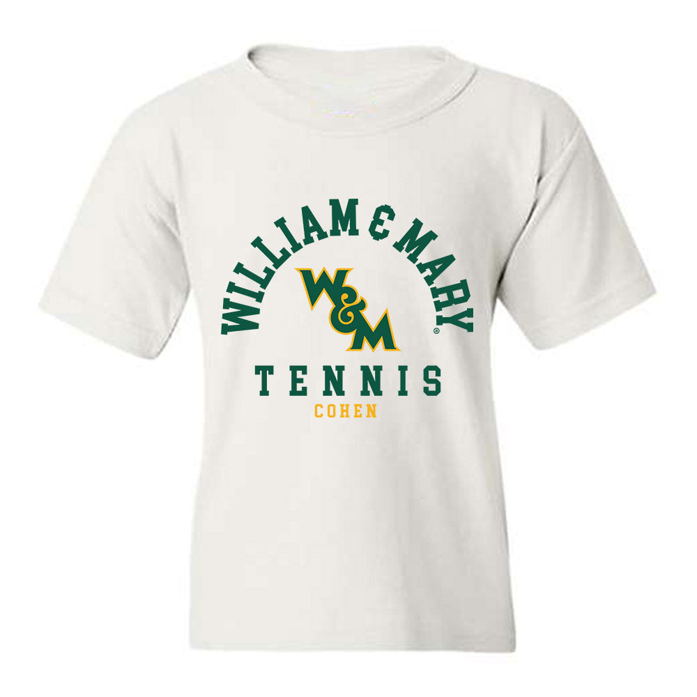 William & Mary - NCAA Men's Tennis : Austin Cohen - Classic Fashion Shersey Youth T-Shirt-0