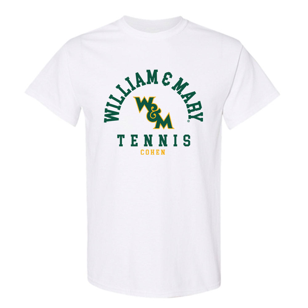 William & Mary - NCAA Men's Tennis : Austin Cohen - Classic Fashion Shersey T-Shirt-0