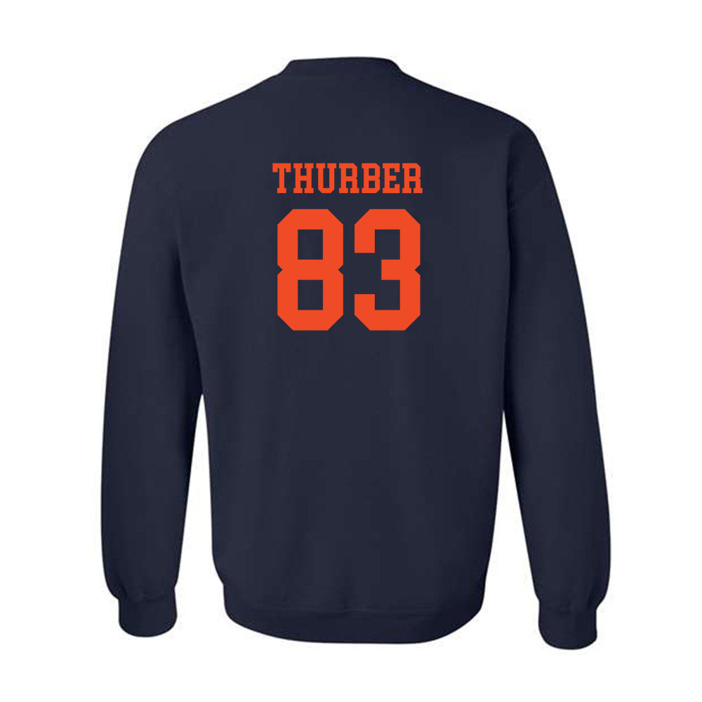Virginia - NCAA Football : Willem Thurber - Crewneck Sweatshirt-1