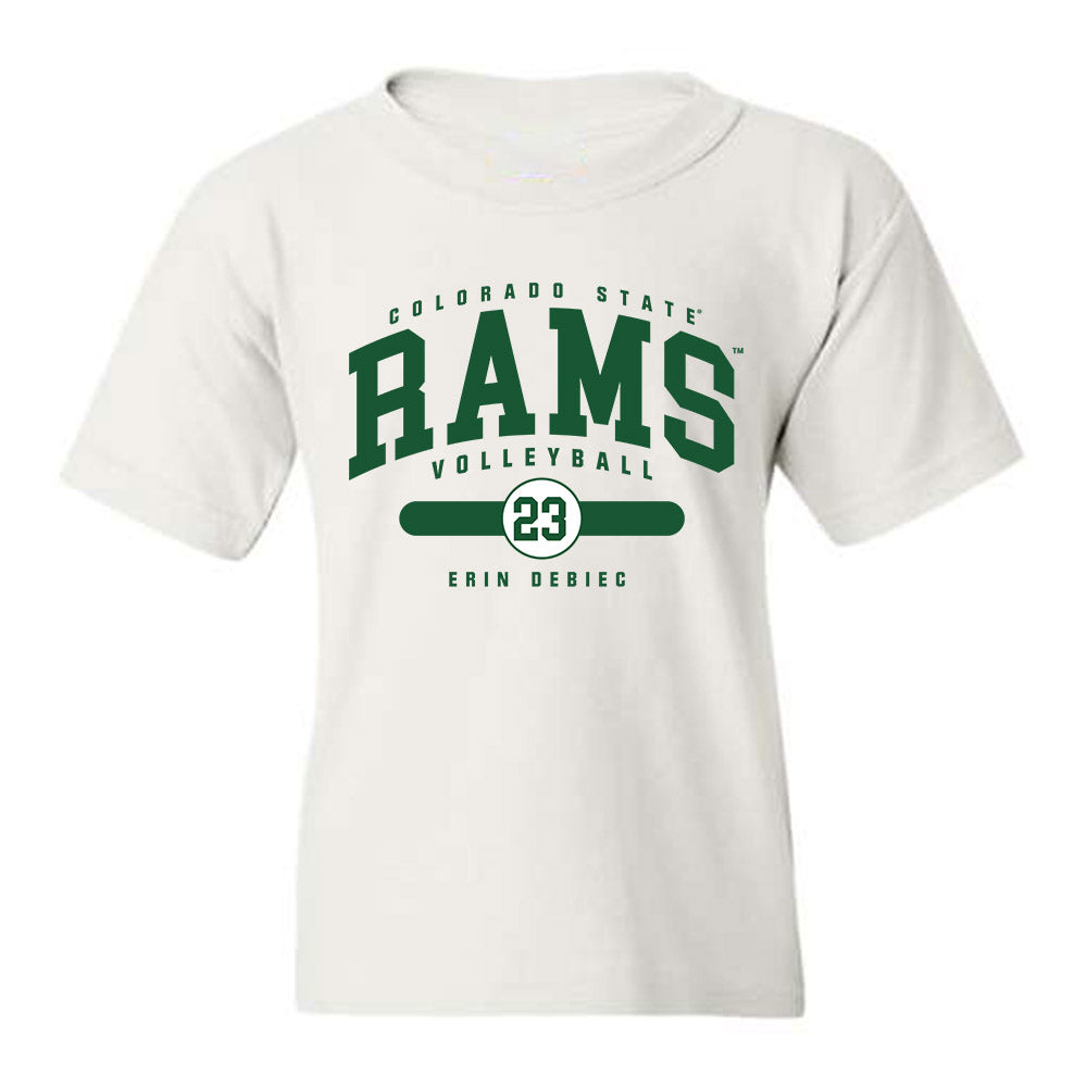 Colorado State - NCAA Women's Volleyball : Erin Debiec - Youth T-Shirt