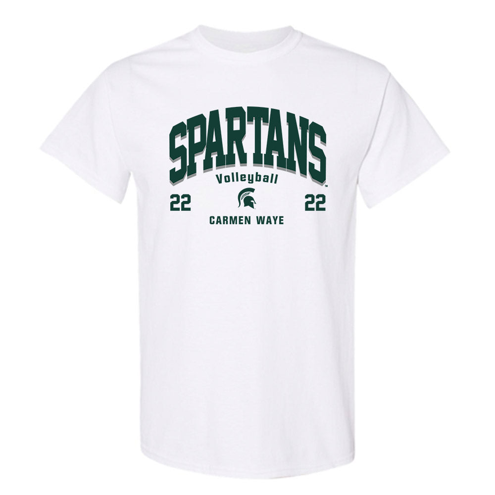 Michigan State - NCAA Women's Volleyball : Carmen Waye - Classic Fashion Shersey T-Shirt-0