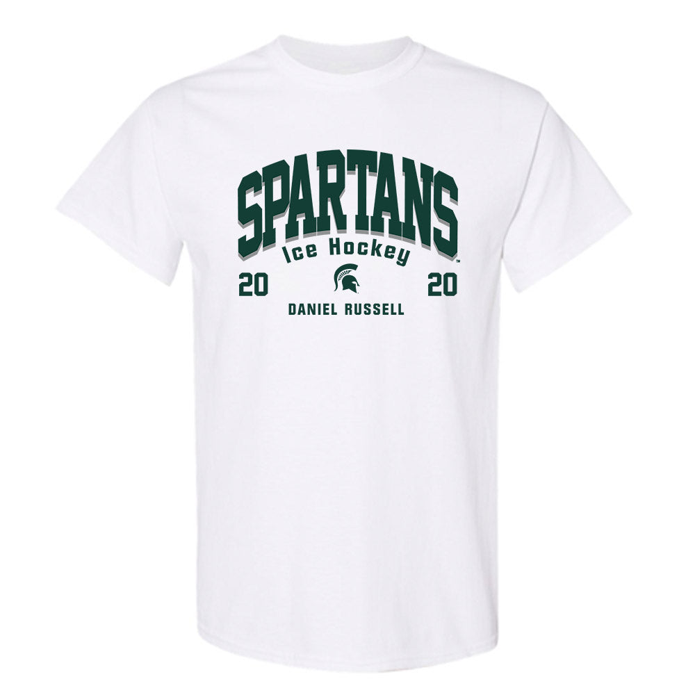 Michigan State - NCAA Men's Ice Hockey : Daniel Russell - Classic Fashion Shersey T-Shirt-0