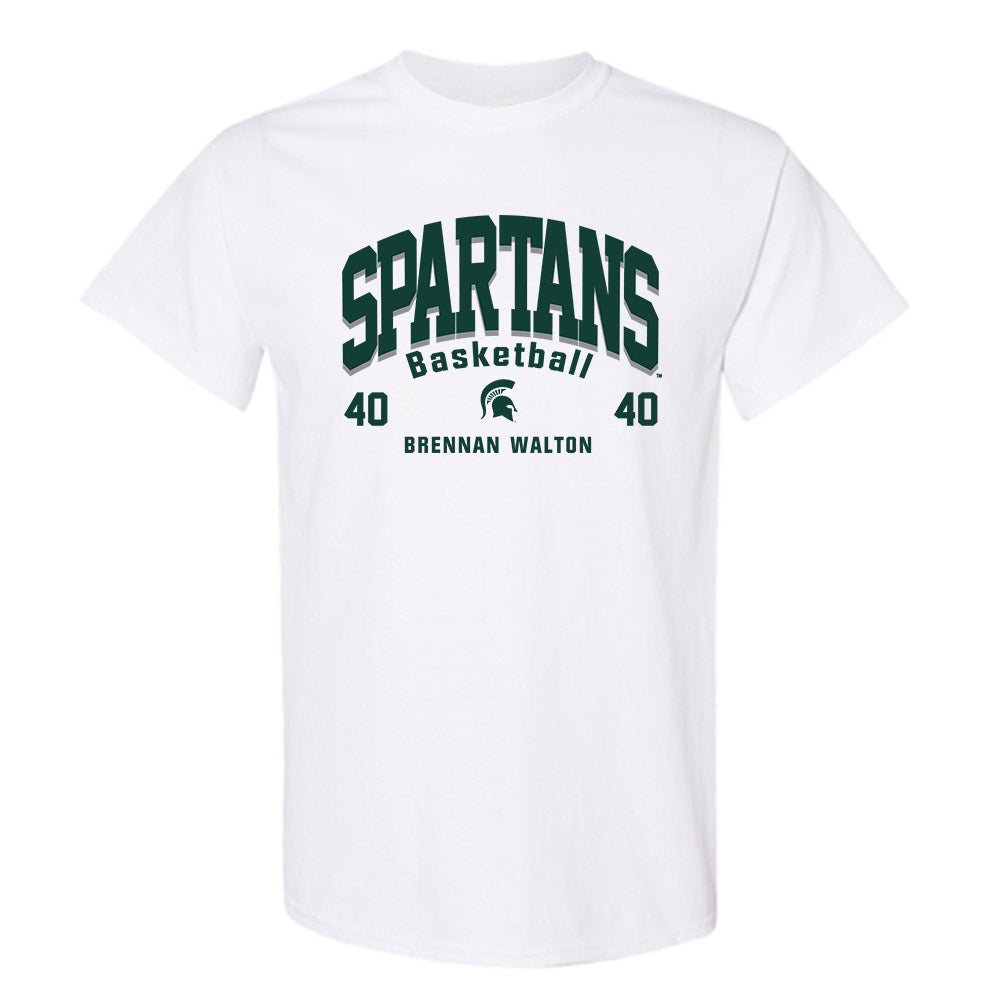 Michigan State - NCAA Men's Basketball : Brennan Walton - Classic Fashion Shersey T-Shirt-0