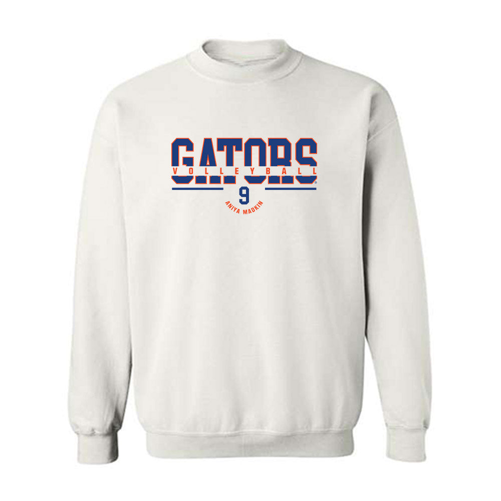 Florida - NCAA Women's Volleyball : Aniya Madkin - Classic Fashion Shersey Crewneck Sweatshirt-0
