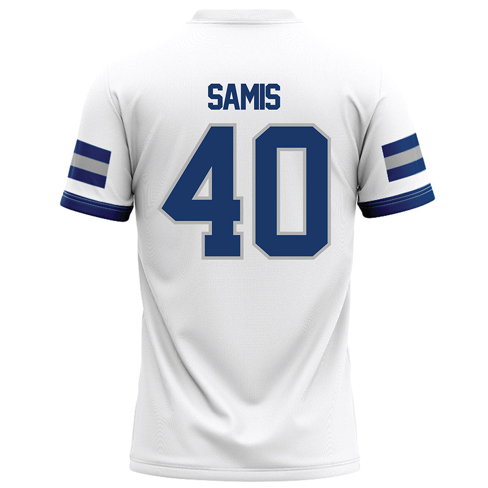 Drake - NCAA Football : Jason Samis - White Football Jersey-1