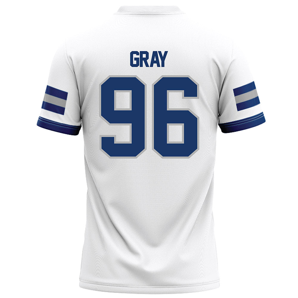 Drake - NCAA Football : Caleb Gray - White Football Jersey-1