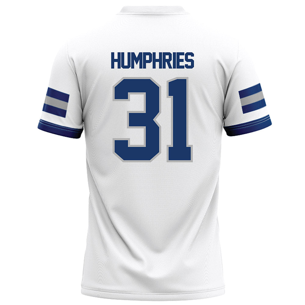 Drake - NCAA Football : Nick Humphries - White Football Jersey-1