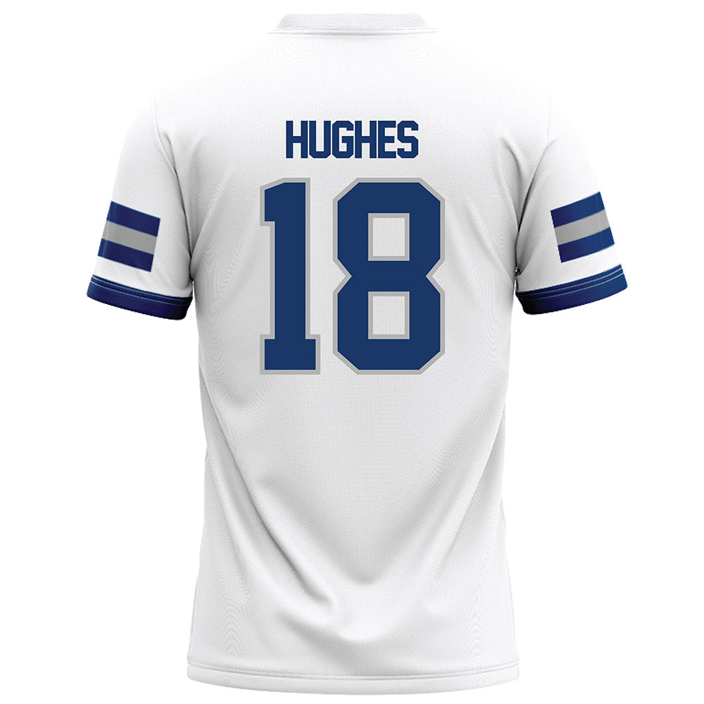 Drake - NCAA Football : Holden Hughes - White Football Jersey-1