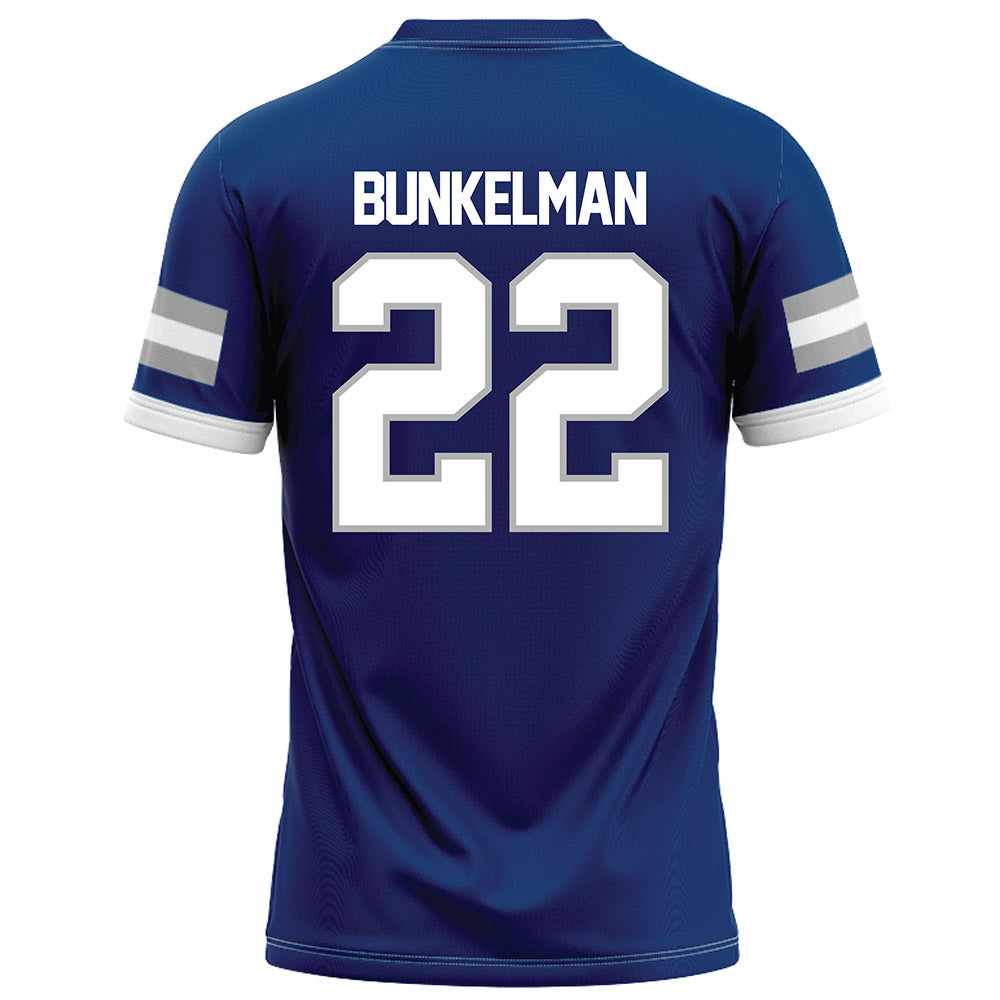 Drake - NCAA Football : Derrick Bunkelman - Royal Football Jersey-1