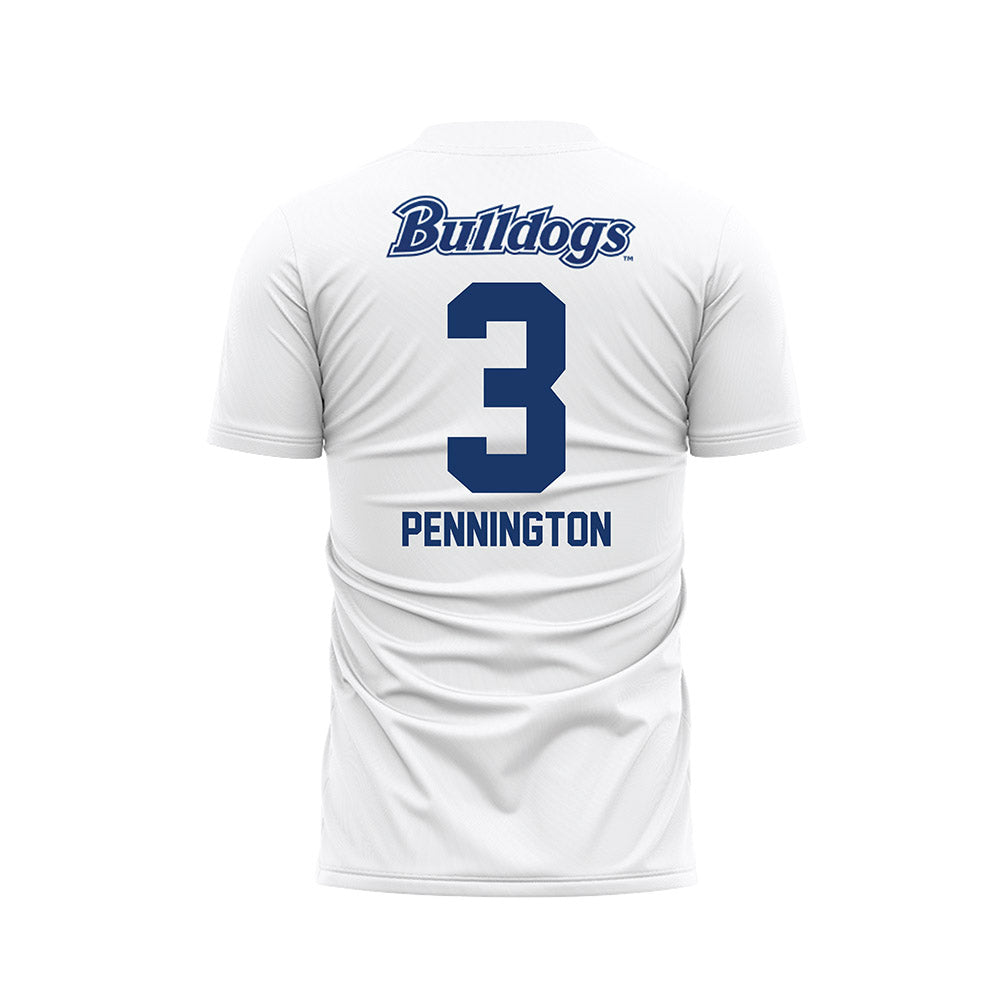 Drake - NCAA Women's Soccer : Alanna Pennington - White Soccer Jersey-1