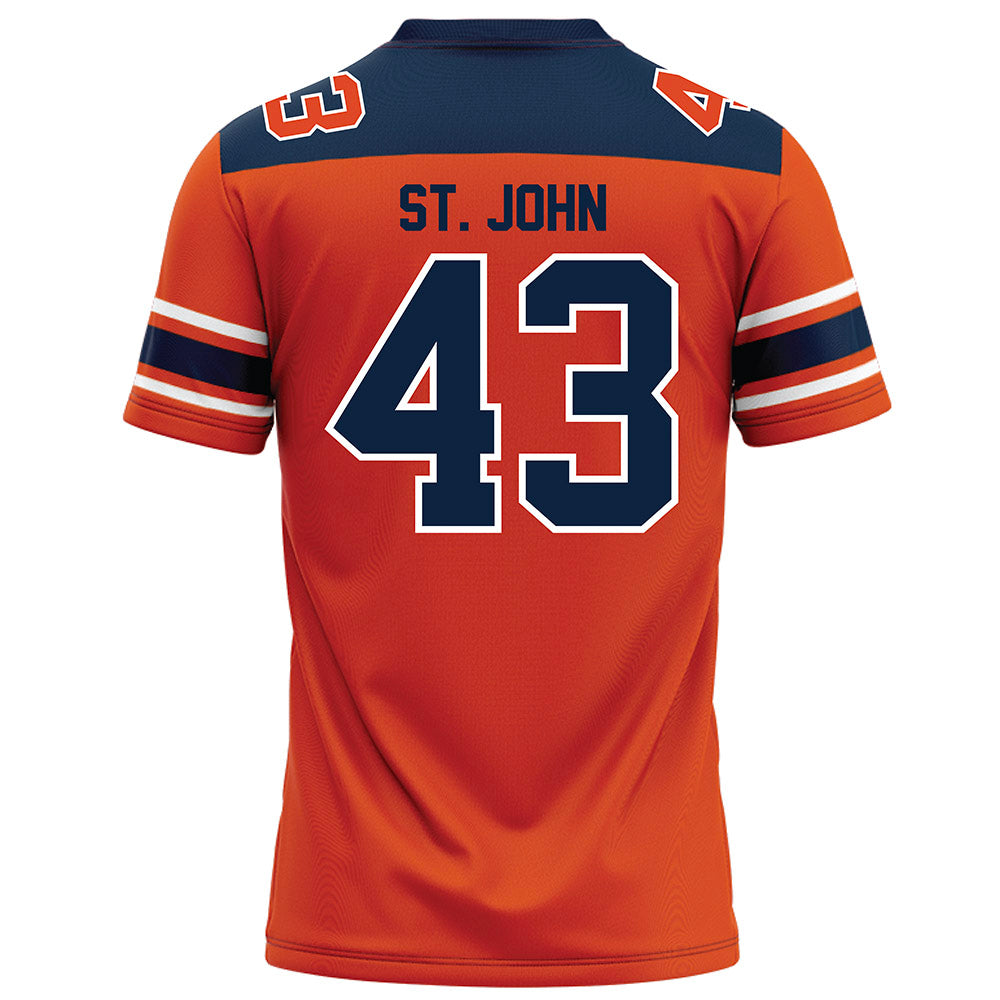 Syracuse - NCAA Football : Garvin St. John - Orange Football Jersey