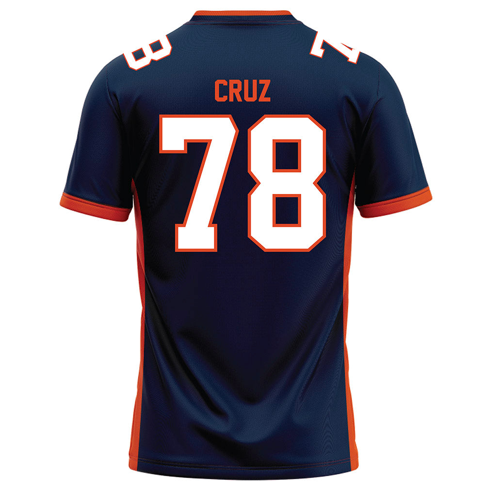 Syracuse - NCAA Football : Joe Cruz - Blue Football Jersey