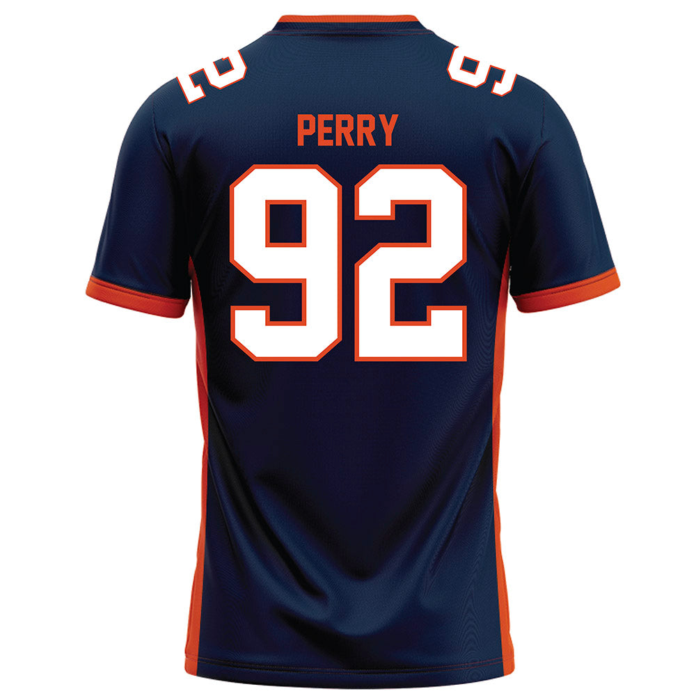 Syracuse - NCAA Football : Rashard Perry - Blue Football Jersey