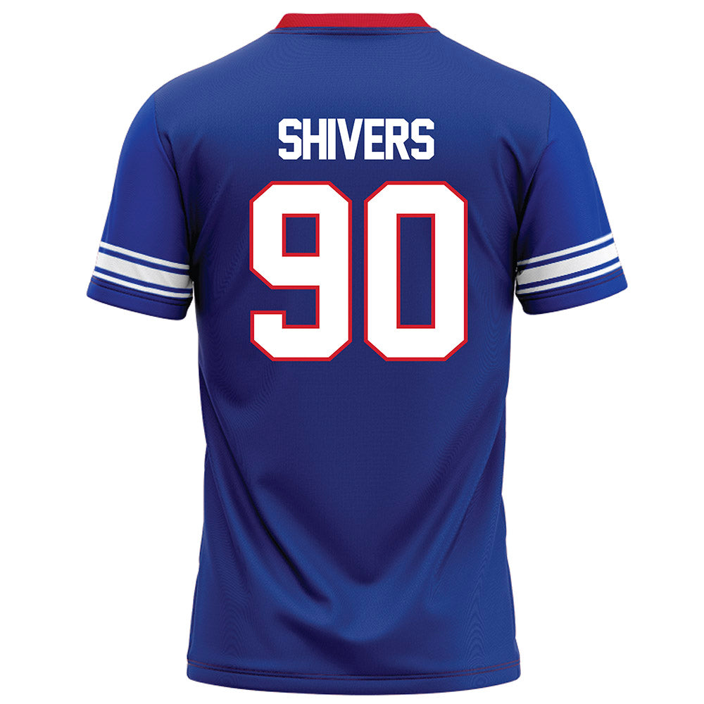 SMU - NCAA Football : Jalen Shivers - Blue Football Jersey-1