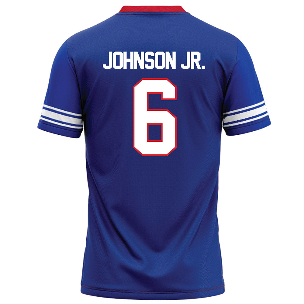 SMU - NCAA Football : Chris Johnson Jr. - Blue Football Jersey-1