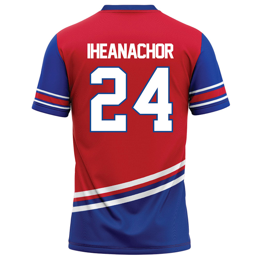 SMU - NCAA Football : Mark Iheanachor - Red Football Jersey-1