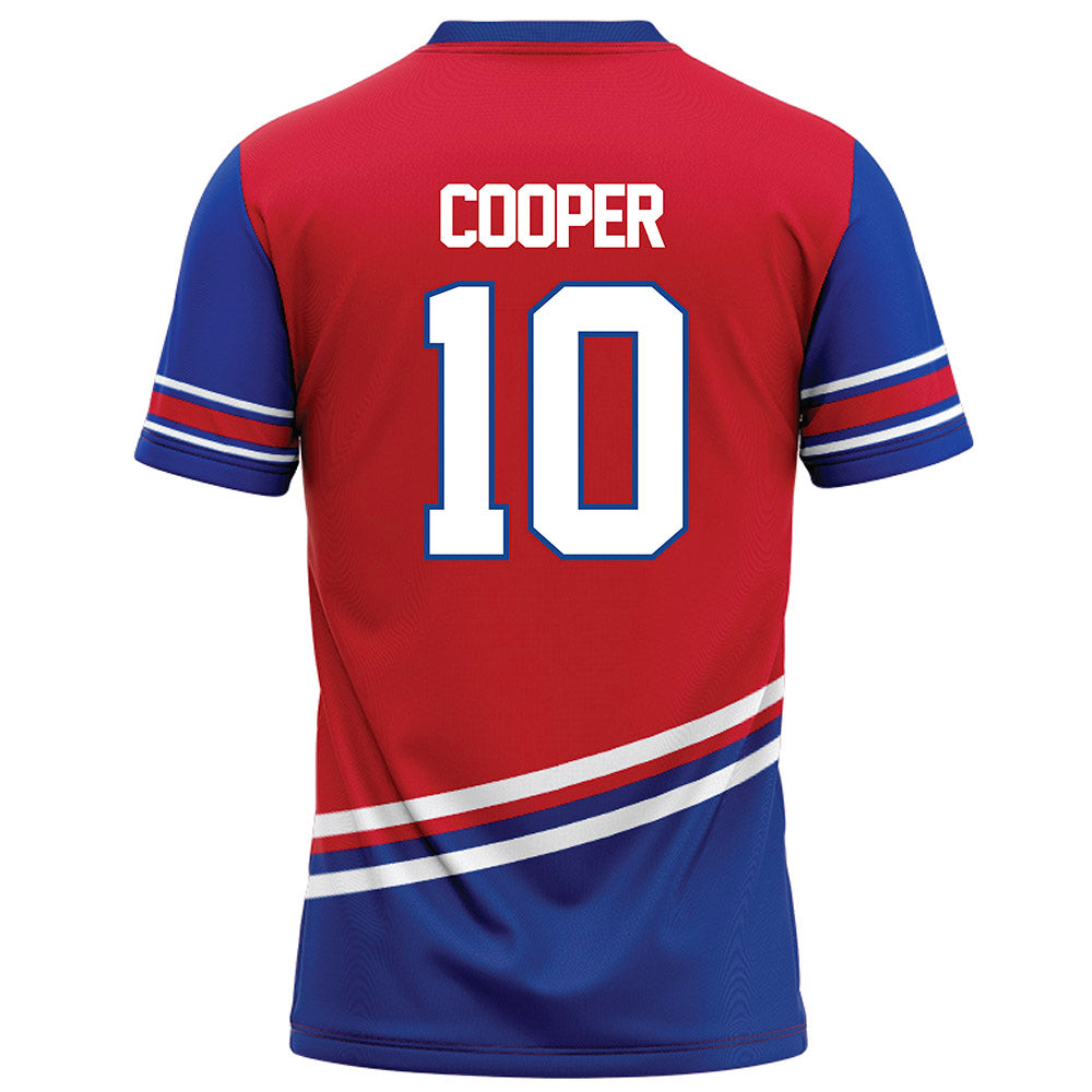 SMU - NCAA Football : Jalen Cooper - Red Football Jersey-1