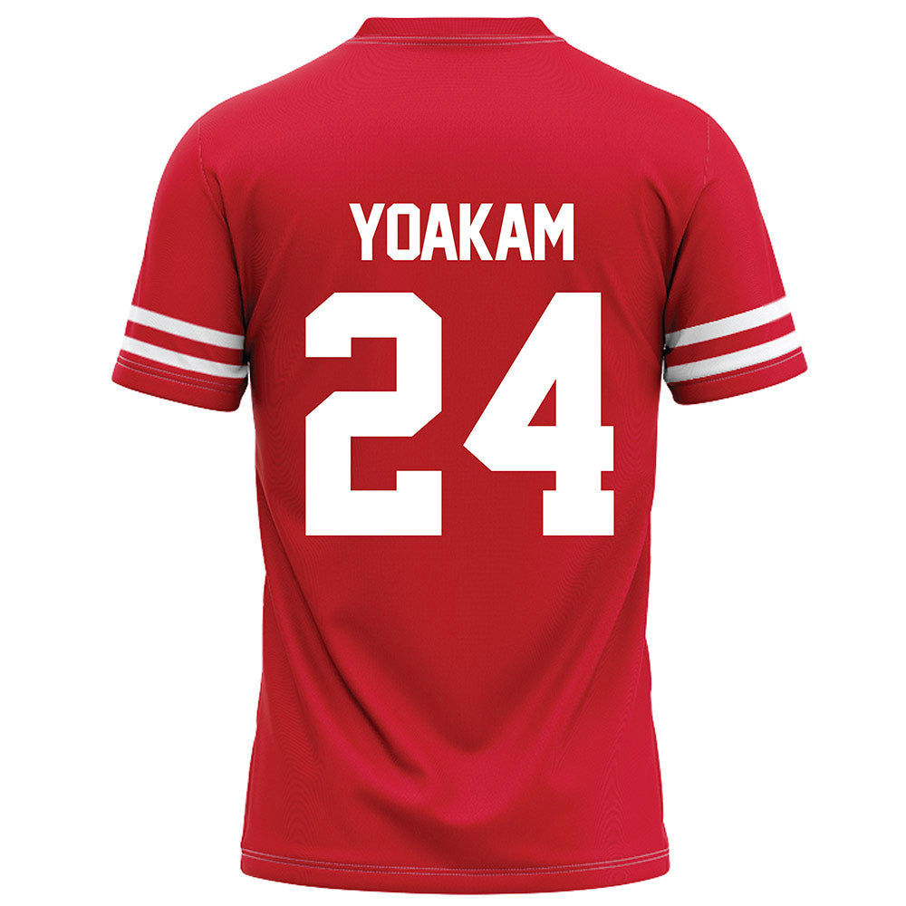 Houston - NCAA Football : Zac Yoakam - Red Football Jersey-1