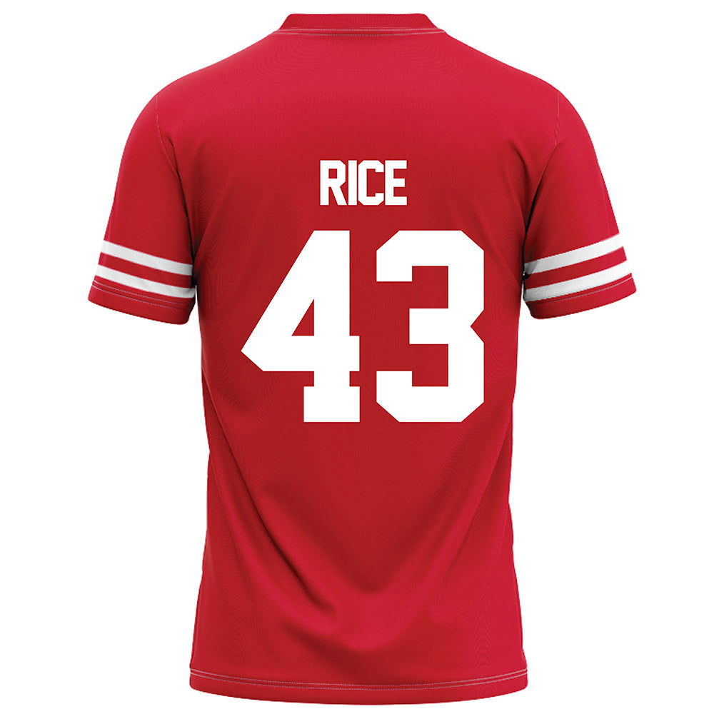 Houston - NCAA Football : Sheldon Rice - Red Football Jersey-1