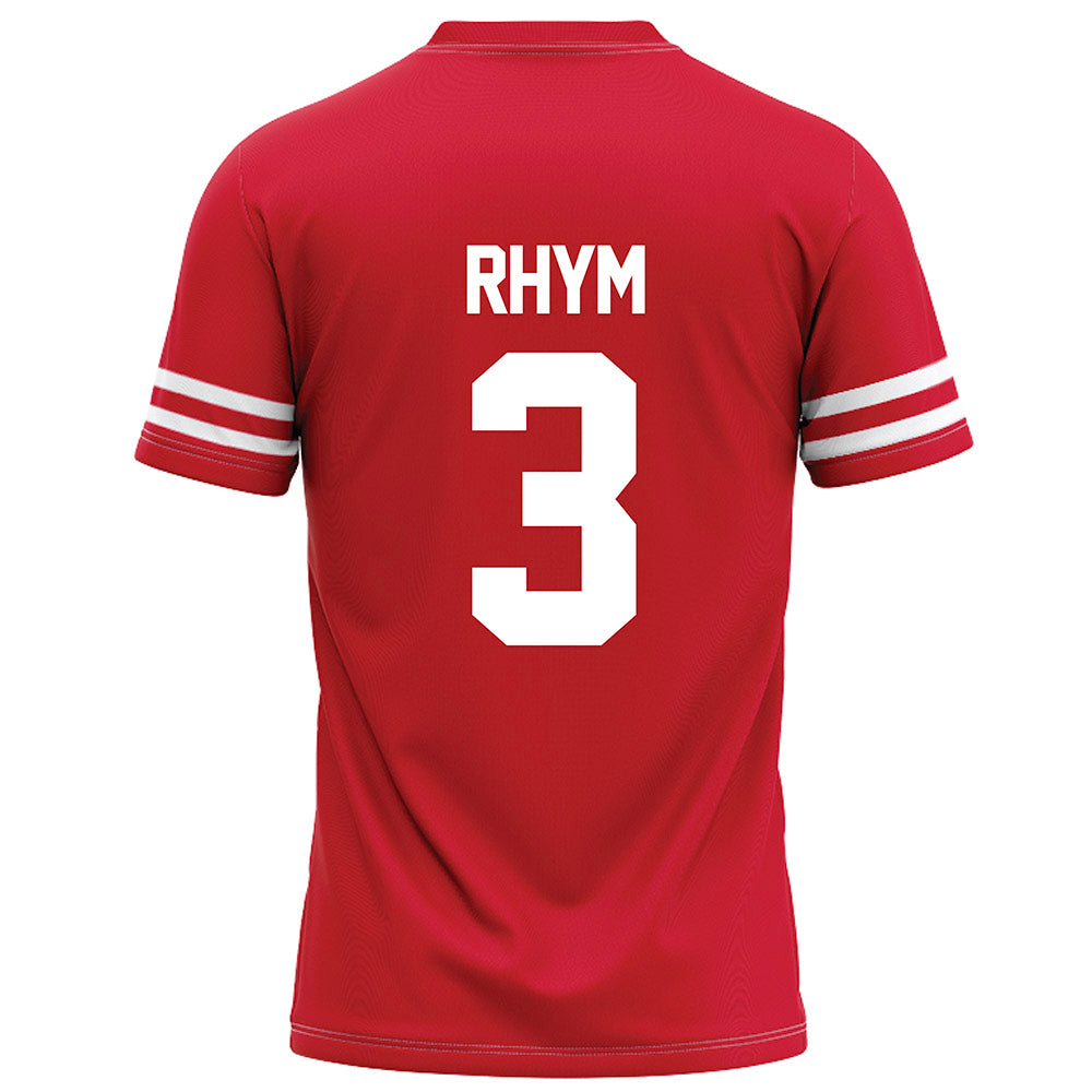 Houston - NCAA Football : JD Rhym - Red Football Jersey-1