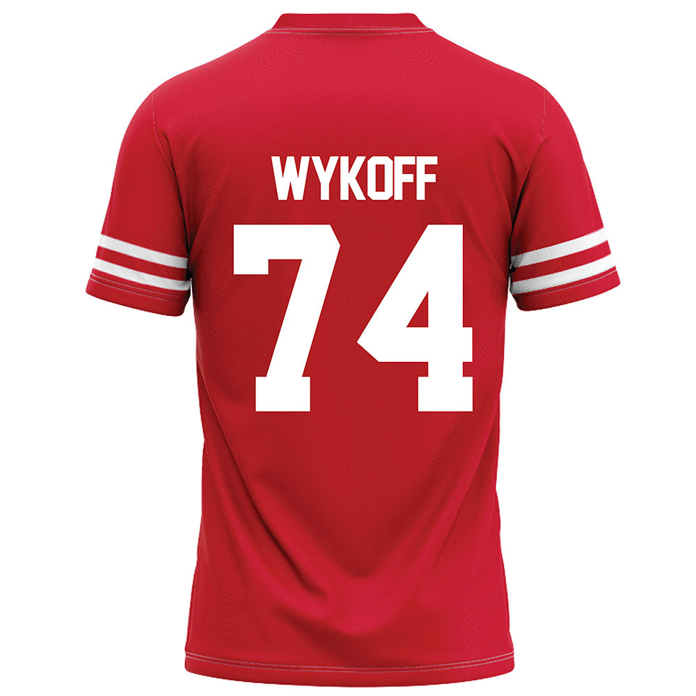 Houston - NCAA Football : Matthew Wykoff - Red Football Jersey-1